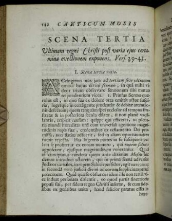 I. Scenæ tertiæ ratio. - VI. Divisio hujus scenæ.