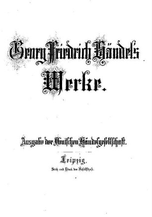 Georg Friedrich Händel's Werke. 57, Agrippina : opera