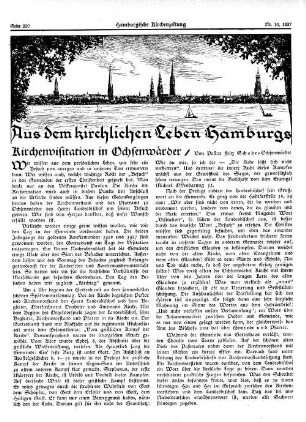 Kirchenvisitation in Ochsenwärder