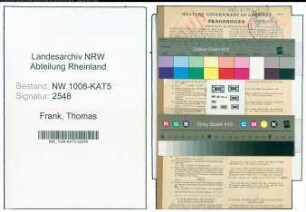 Entnazifizierung Thomas Frank , geb. 02.10.1902 (Zollbeamter)