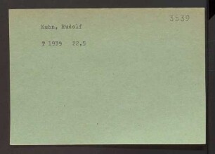 Kuhn, Rudolf
