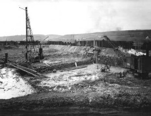 Wehrbaustelle Hohenfeld-Kitzingen/Main