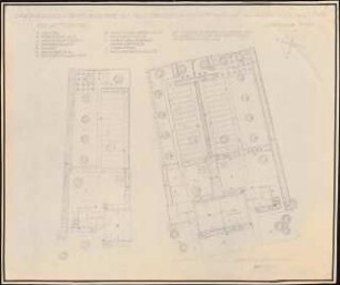Gartenanlage Bereitschaftssiedlung Oberschlesische Hydrierwerke, Blechhammer: Gartenanlage am Haus Typ 4A, Nr.41-48: Grundriss 1:100
