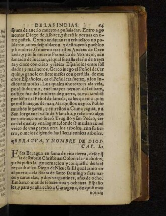 Beragua, Y Nombre De Dios. Cap. L