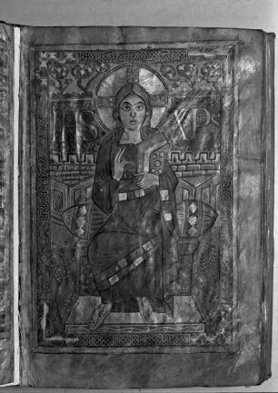 Godescalc Evangeliar — Christus thronend, Folio 3 recto
