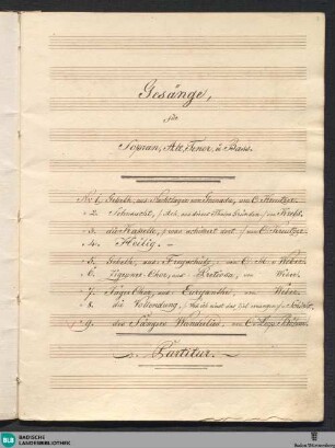 8 Songs - Don Mus.Ms. 2752 : Coro
