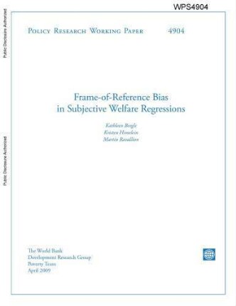 Frame-of-reference bias in subjective welfare regressions