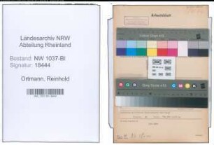 Entnazifizierung Reinhold Ortmann , geb. 08.09.1897 (Kriminalsekretaer)