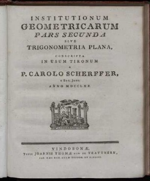 Pars 2: Institutionum Geometricarum. Pars Secunda