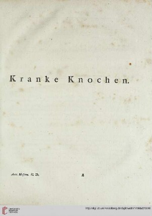Kranke Knochen