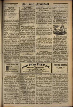 Dritte Ausgabe vom Sonntag, den 06. November 1927.