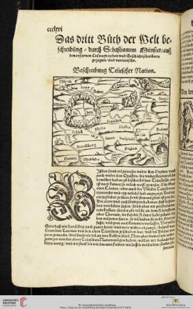 Das dritt Bůch der Welt beschreibũng / durch Sebastianum Münster / auß den erfarnen Cosmographen vnd Geschichtschreibern gezogen / vnd verteütscht
