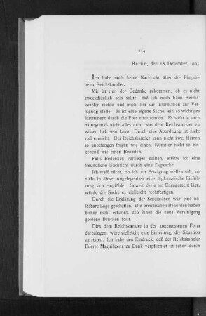 Berlin, den 18. Dezember 1903