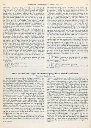 659-670 Das Verhältnis von Exegese und Verkündigung anhand eines Chroniktextes