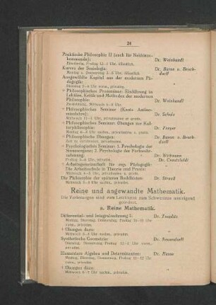 Reine und angewandte Mathematik.