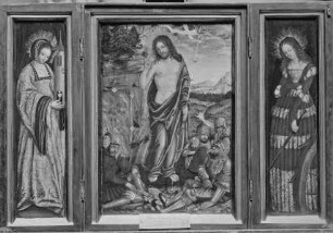Kasseler Auferstehungsaltärchen — Katharina von Alexandrien