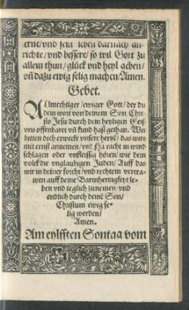 Am eylfften Sontag vom Phariseer und Zölner ...