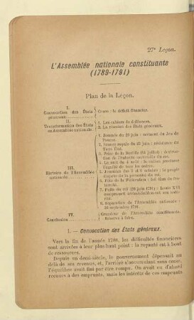 L'Assemblée nationale constituante (1789-1791)
