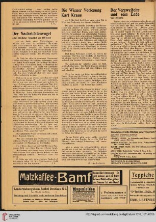 Beachtenswerte Bücher und Tonwerke