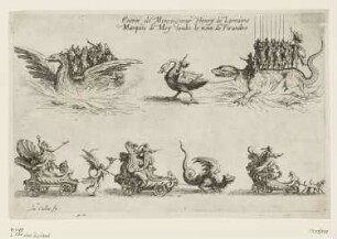 Einzug des Markgrafen Heinrich von Lothringen, Blatt 6 der Folge "Le Combat à la Barrière"