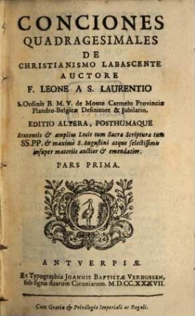 Conciones Quadragesimales De Christianismo Labascente, 1