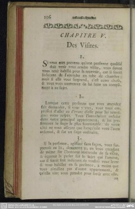 Chapitre V. Des Visites