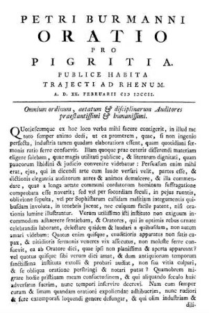 Oratio Pro Pigritia.