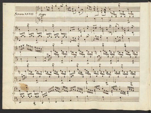 Sonaten; cemb; A-Dur; K 27; op.1/27