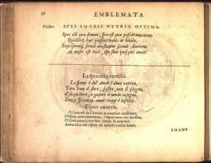 Spes Amoris Nvtrix Optima