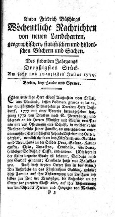 Dreyßigstes Stück