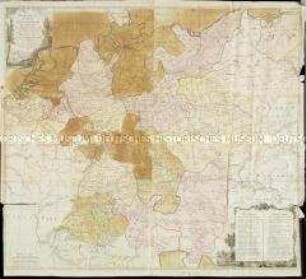 Nouvelle Carte Géographique des postes et autres routes d'Allemagne