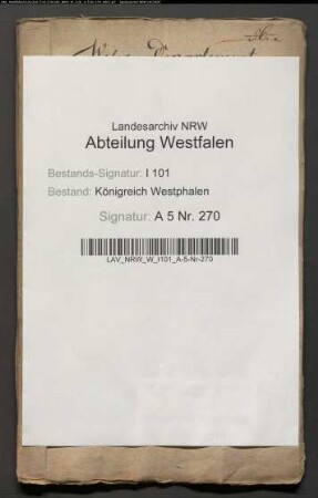 Dem Gymnasium zu Bielefeld durch die Regierung überwiesene vier Vikarien im Kollegiatstift St. Marien