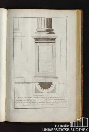 44. Piedestal et Base de l'Ordre Francais.