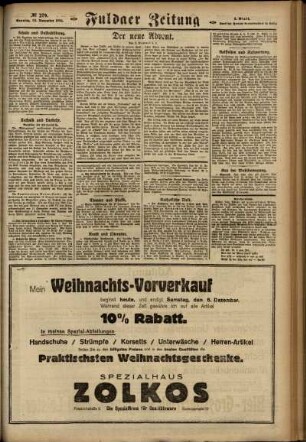 Dritte Ausgabe vom Sonntag, den 30. November 1924.