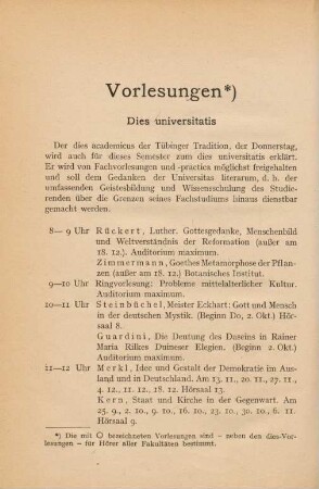 14-44, Vorlesungen