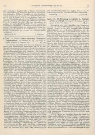 531-532 [Rezension] Buzello, Herbert, Kritische Untersuchung von Ernst Mach‘s Erkenntnistheorie