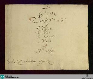 Symphonies - Don Mus.Ms. 596 : F; RicG F2