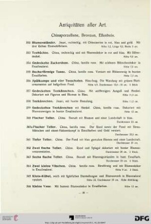 Antiquitäten aller Art (Nr. 352-636)