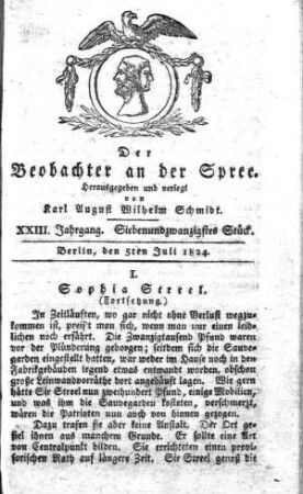 27. Stueck, 5. Juli 1824