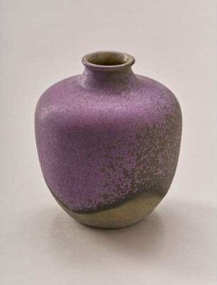 Violett-graue Kugelvase