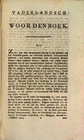 Vaderlandsch Woordenboek : Met Kaarten, Plaaten en Pourtraitten. 34, Y - Z