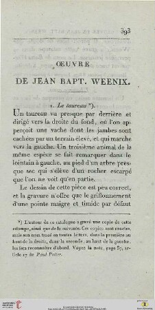 Oeuvre de Jean Bapt. Weenix