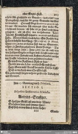 Am 17. Sonntag nach Trinitatis