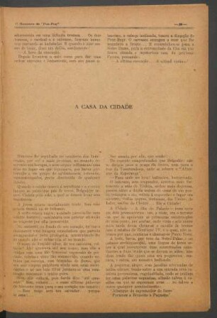 A casa da cidade