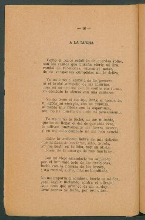 A la lucha