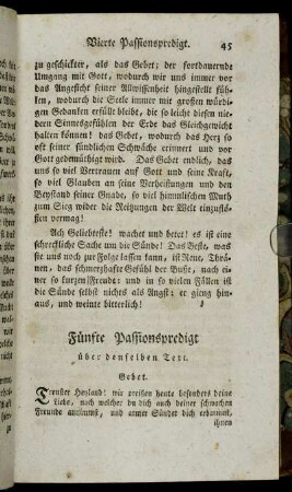 Fünfte Passionspredigt über denselben Text.