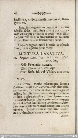 Mixtura Laxativa