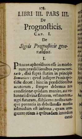 Pars III. De Prognosticis.