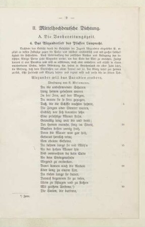 II. Mittelhochdeutsche Dichtung