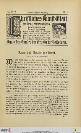 Nr. 6 (Juni 1912)